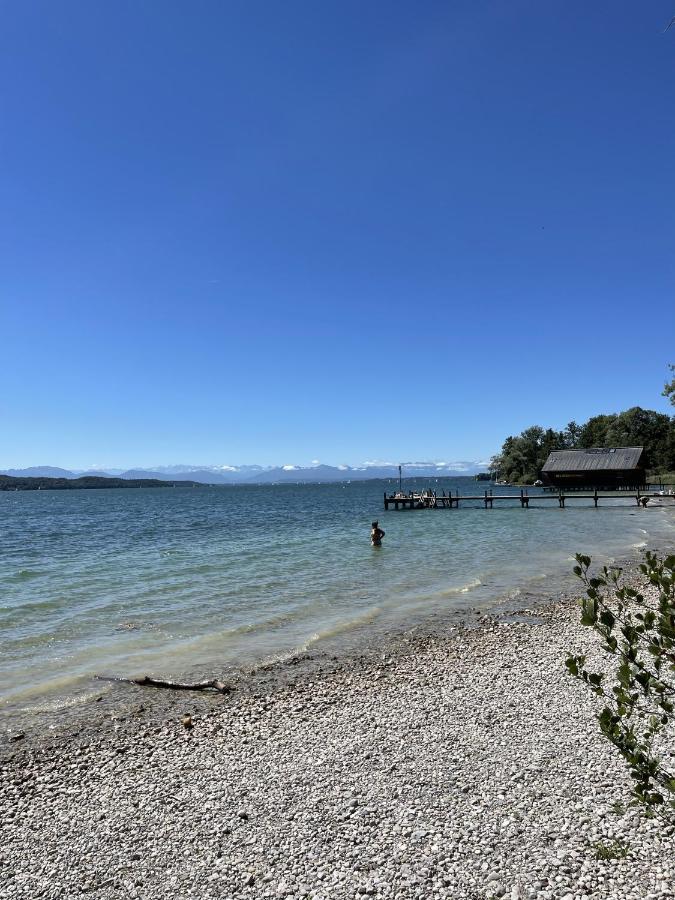 Casa Verde: Kueche, Tv, Nespresso, Im Gruenen Apartment Starnberg Luaran gambar